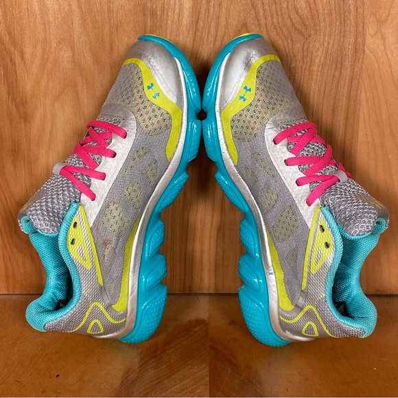 Womens 7 Under Armour Spine RPM Storm Athletic Shoes Grey Blue SEF1004 - Picture 6 of 8